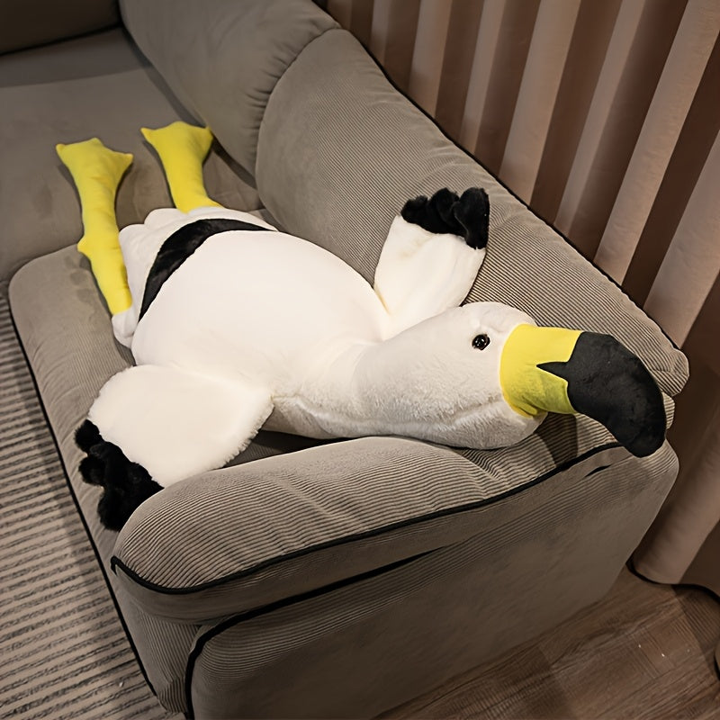 180cm/70.87in Giant Flamingos White and Red Plush Doll