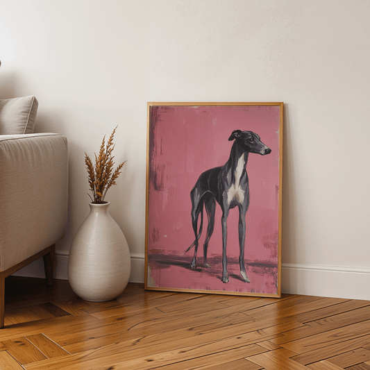 Greyhound Art Print | Stylish Canvas Painting