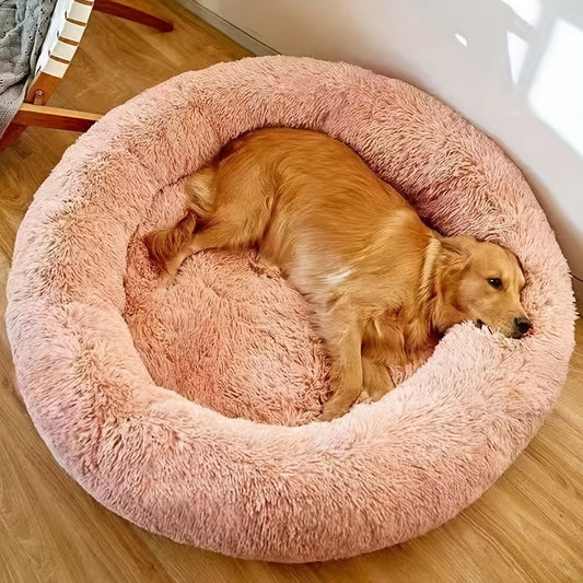 Deep Sleep Large Dog Plush Warm And Comfortable Round Dog Bed