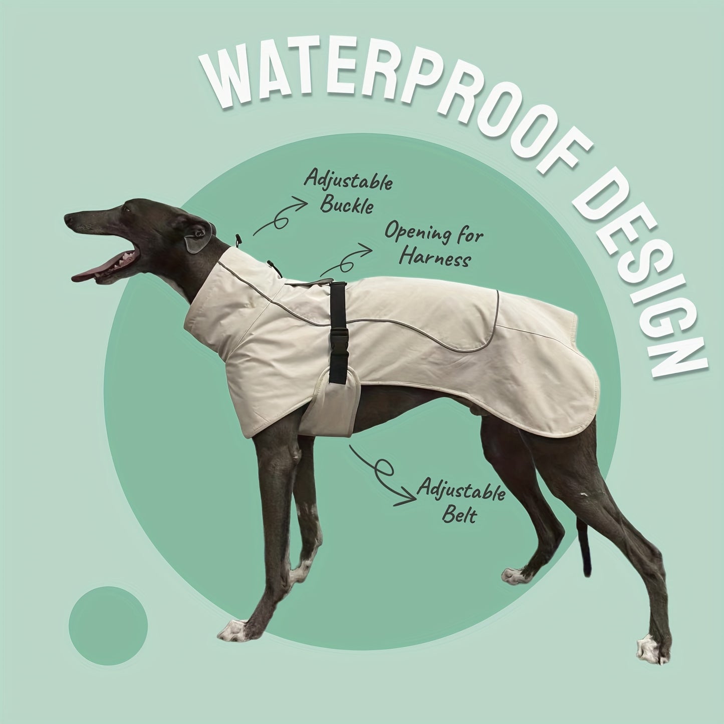 Military-Style Warm Jacket for Dogs