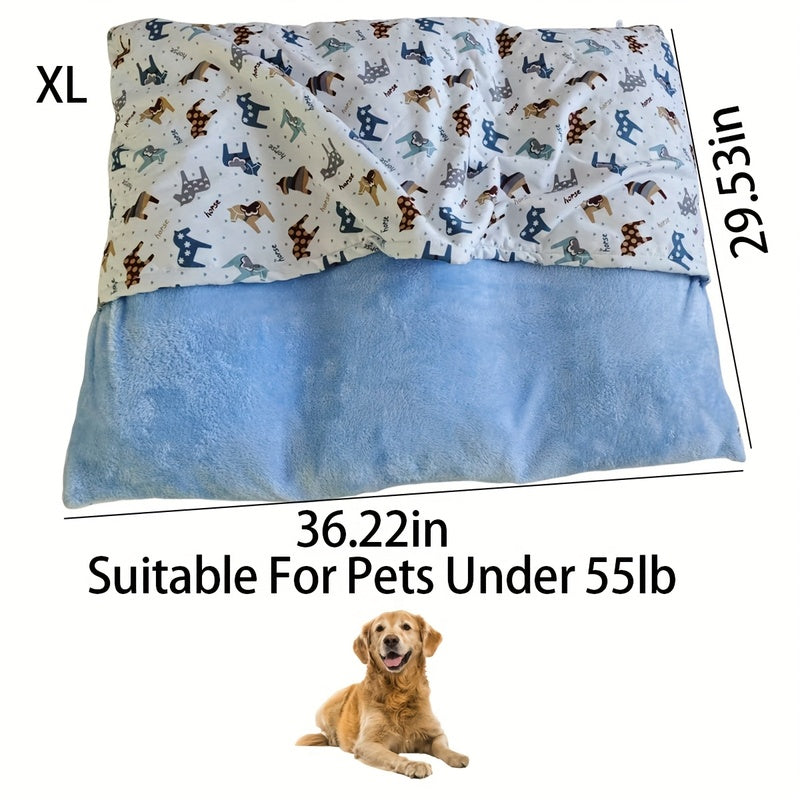 Non-Slip All-Season Semi-Enclosed Pet Bed - Soft, Warm, Removable, And Washable