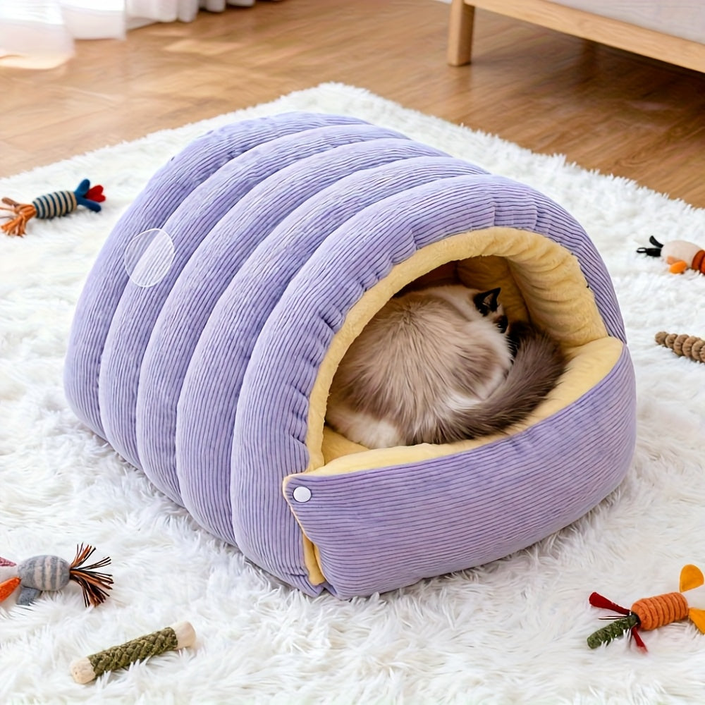 Thickened And Weighted Cat Bed And Sleeping, Removable And Washable