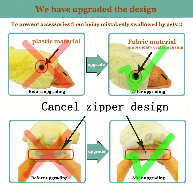 Large Plush Goose Pet Toy | Soft Sleeping Companion, Washable, Ideal for All Breed Sizes