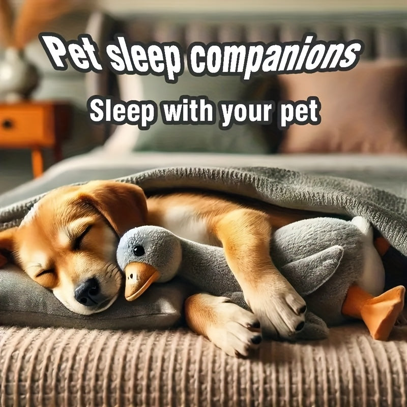 Large Plush Goose Pet Toy | Soft Sleeping Companion, Washable, Ideal for All Breed Sizes