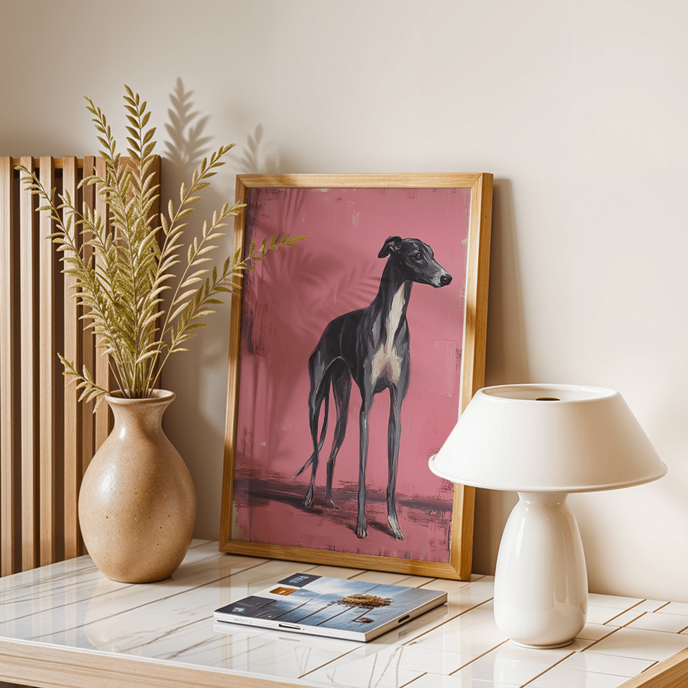 Greyhound Art Print | Stylish Canvas Painting