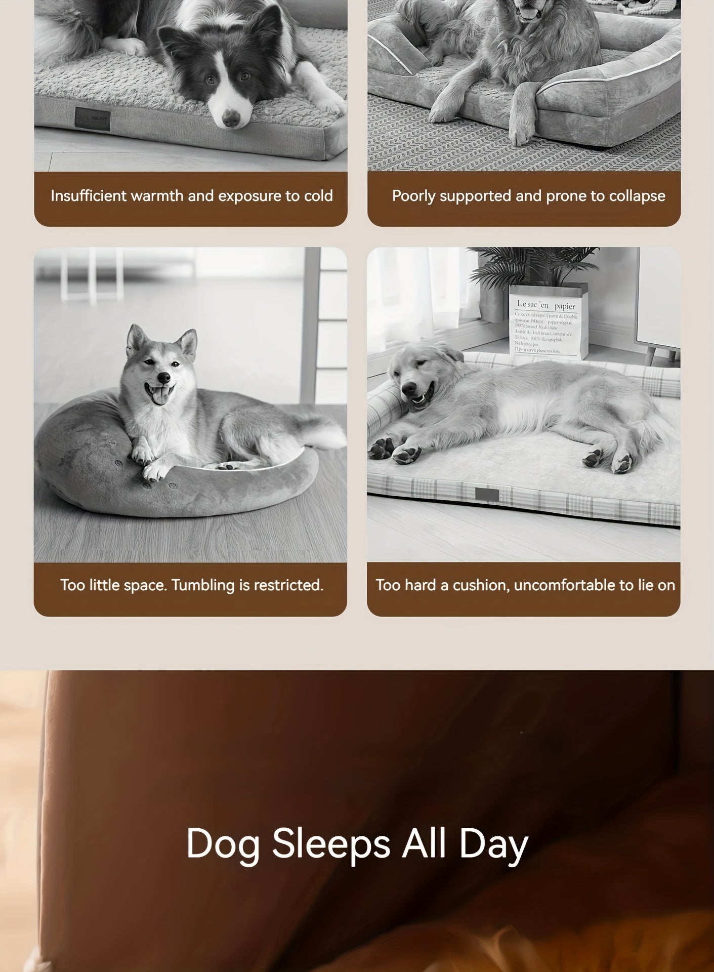 Winter Warm Pet Bed with Sleep Drawer