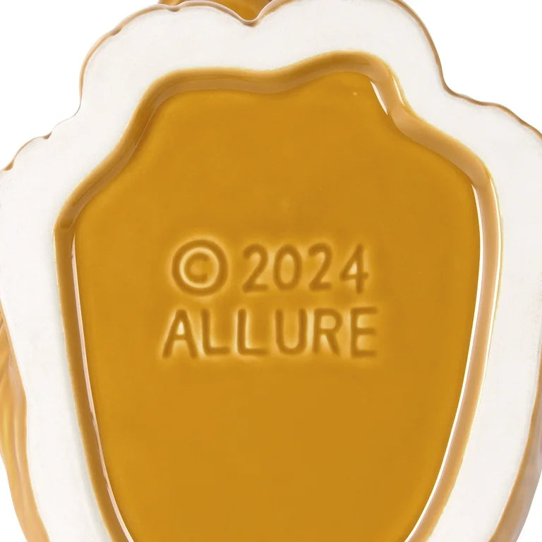 Mainstays Ceramic Dog Bowl Toilet Brush Holder with Plastic Handle