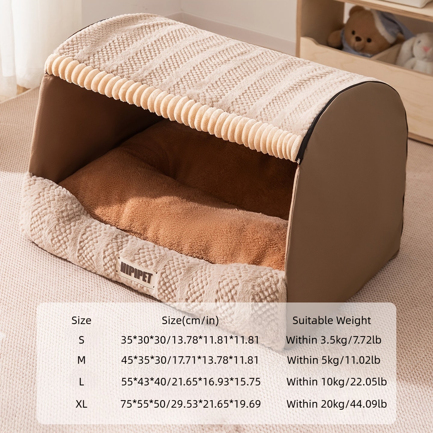 Winter Warm Pet Bed with Sleep Drawer