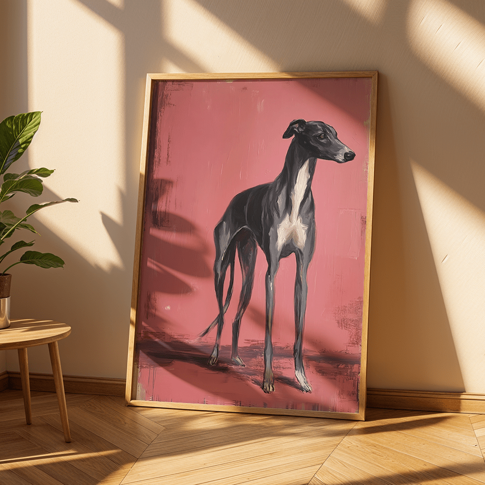 Greyhound Art Print | Stylish Canvas Painting