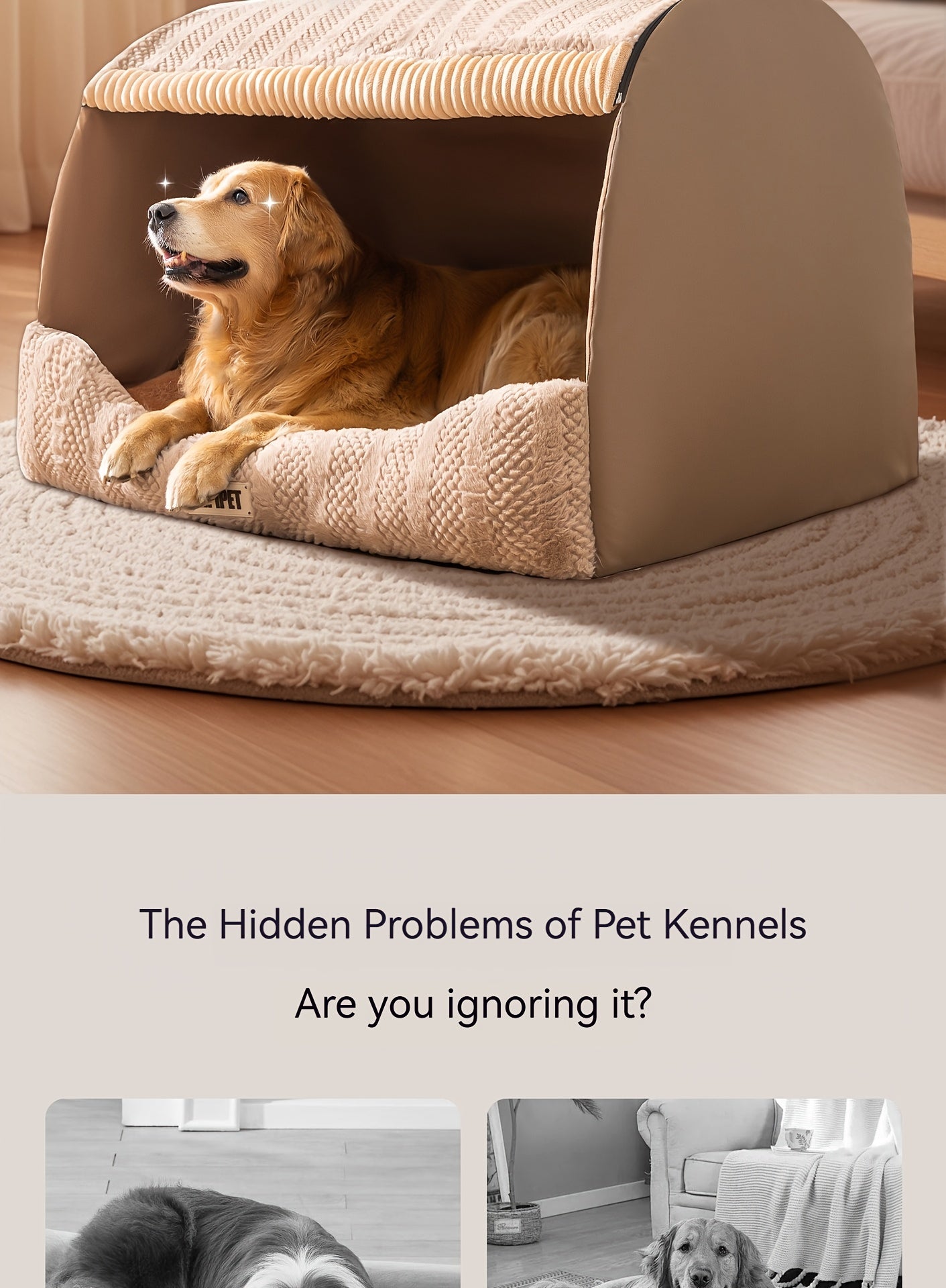 Winter Warm Pet Bed with Sleep Drawer