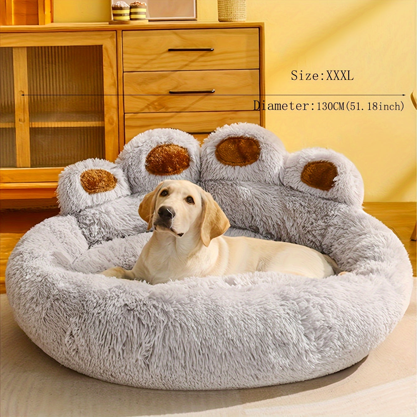 Soft Long Plush Pet Bed