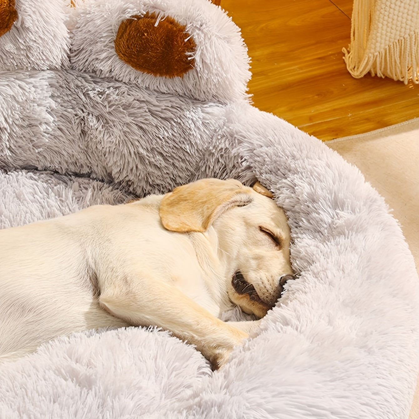 Soft Long Plush Pet Bed