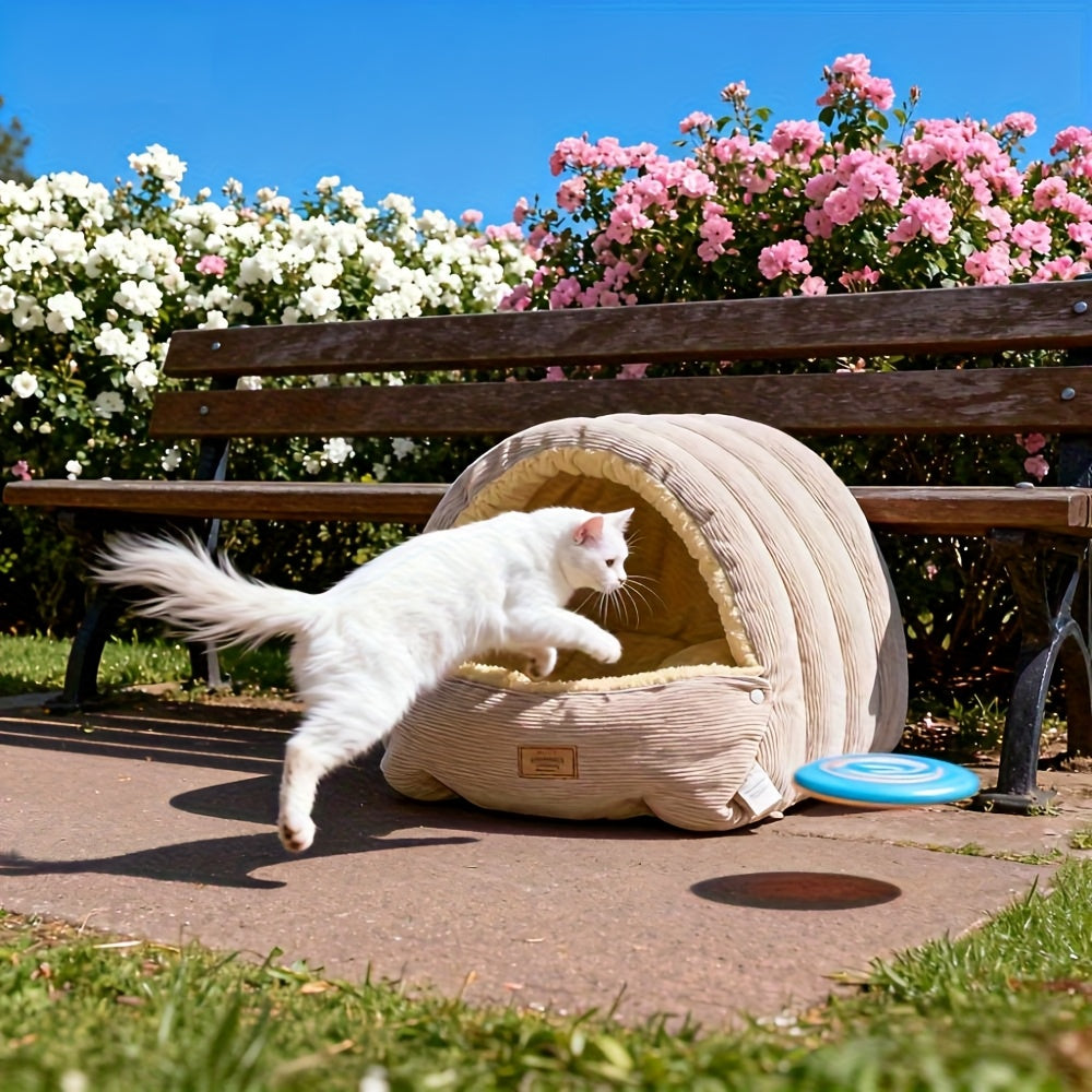 Thickened And Weighted Cat Bed And Sleeping, Removable And Washable