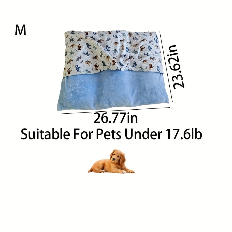 Non-Slip All-Season Semi-Enclosed Pet Bed - Soft, Warm, Removable, And Washable
