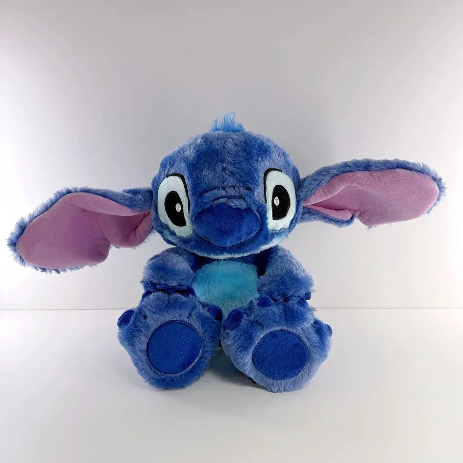 2026 hot Lilo Stitch Plush Doll Breath Child Peluche Kawaii Soothes Toy Anime Baby Music Light Sleep Toys Pink Stitch Kid Gifts