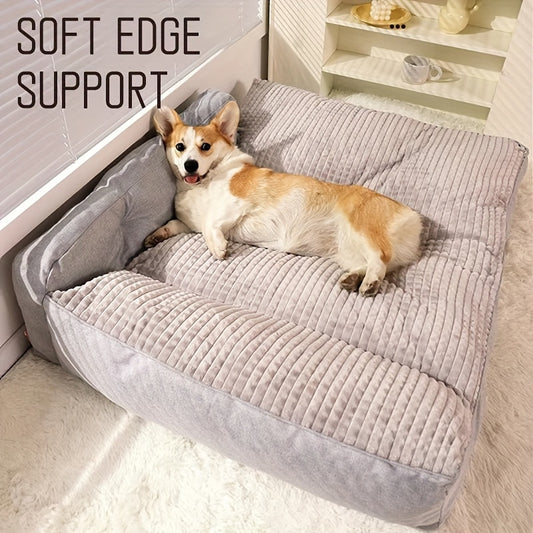 Extra Large Dog Bed - Heavy-Duty Pet Sleeping Pad with Plush Cushioning, Non-Slip