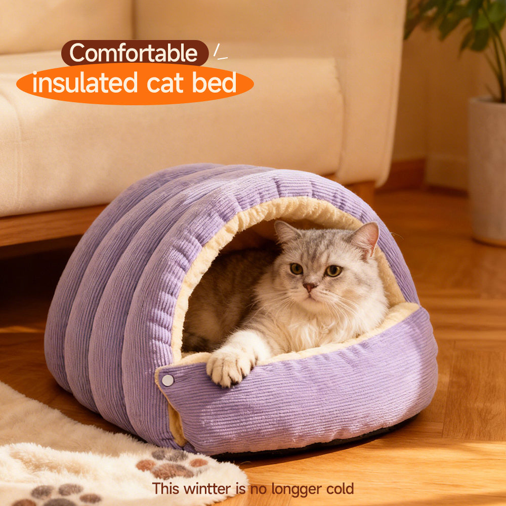 Thickened And Weighted Cat Bed And Sleeping, Removable And Washable