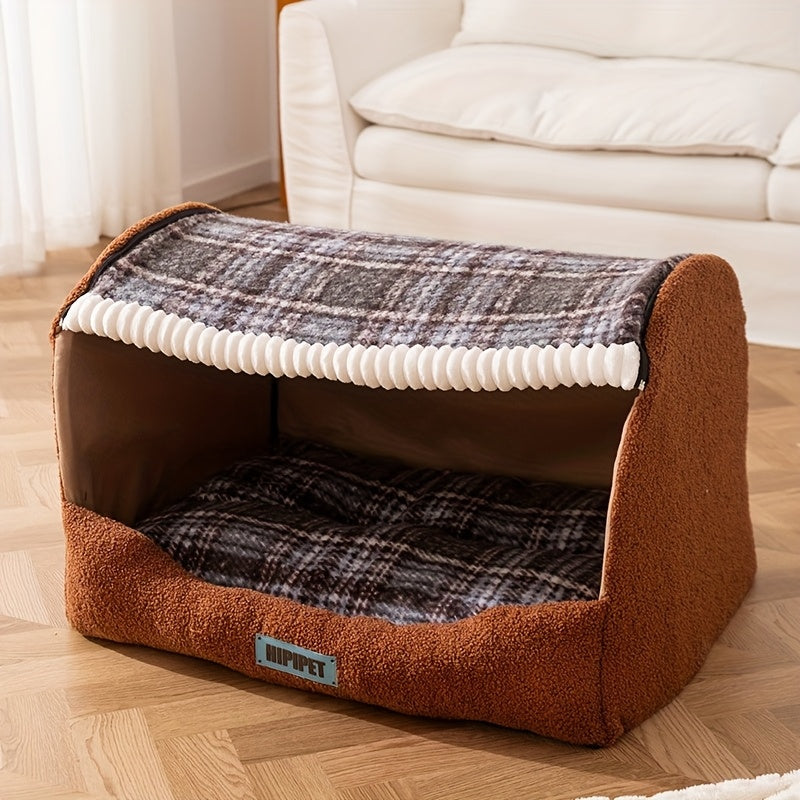 Winter Warm Pet Bed with Sleep Drawer