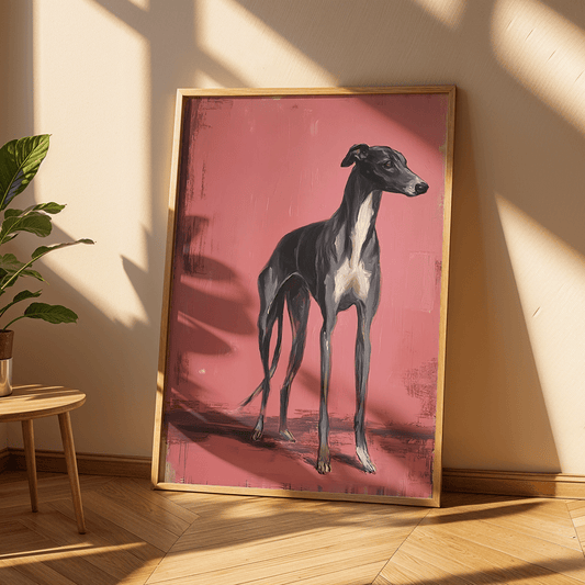 Greyhound Art Print | Stylish Canvas Painting