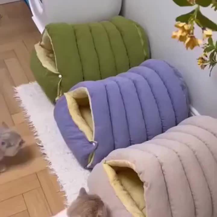 Thickened And Weighted Cat Bed And Sleeping, Removable And Washable