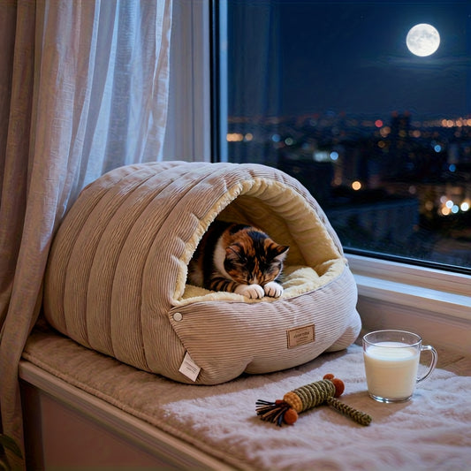 Thickened And Weighted Cat Bed And Sleeping, Removable And Washable