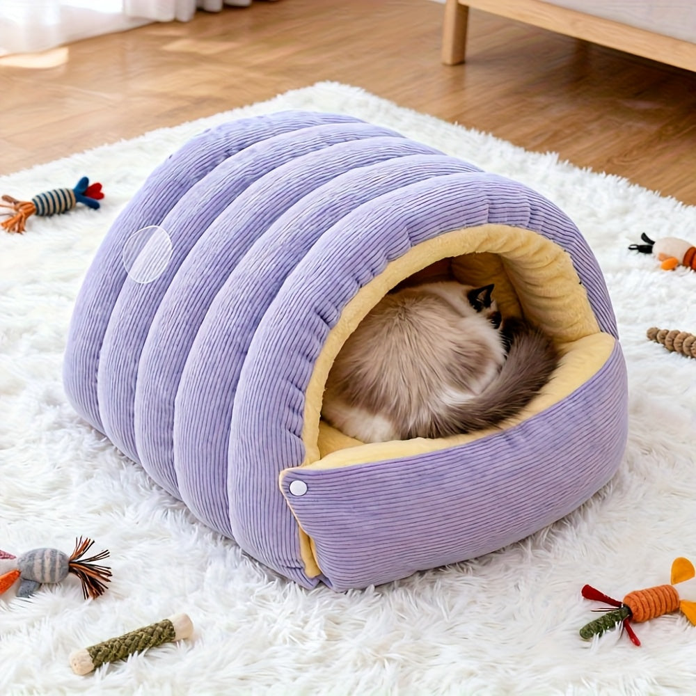 Thickened And Weighted Cat Bed And Sleeping, Removable And Washable
