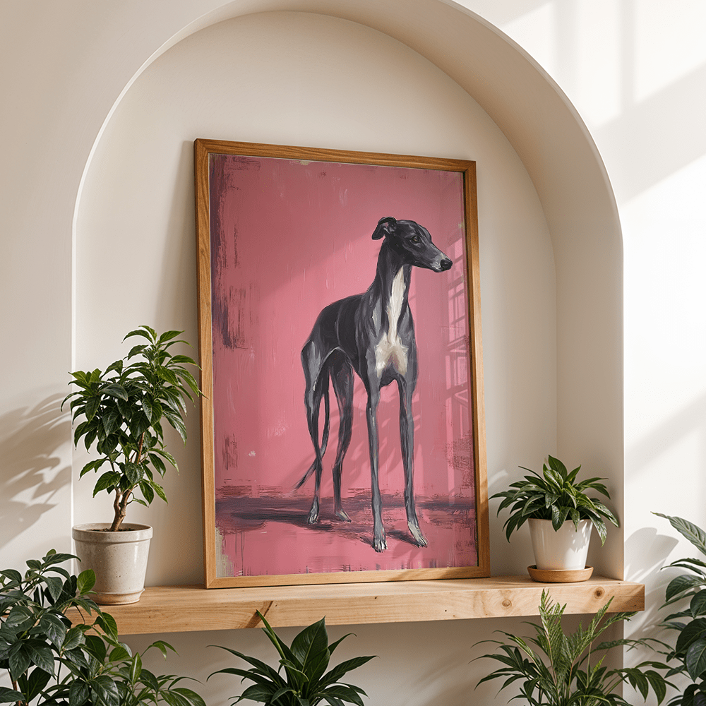 Greyhound Art Print | Stylish Canvas Painting