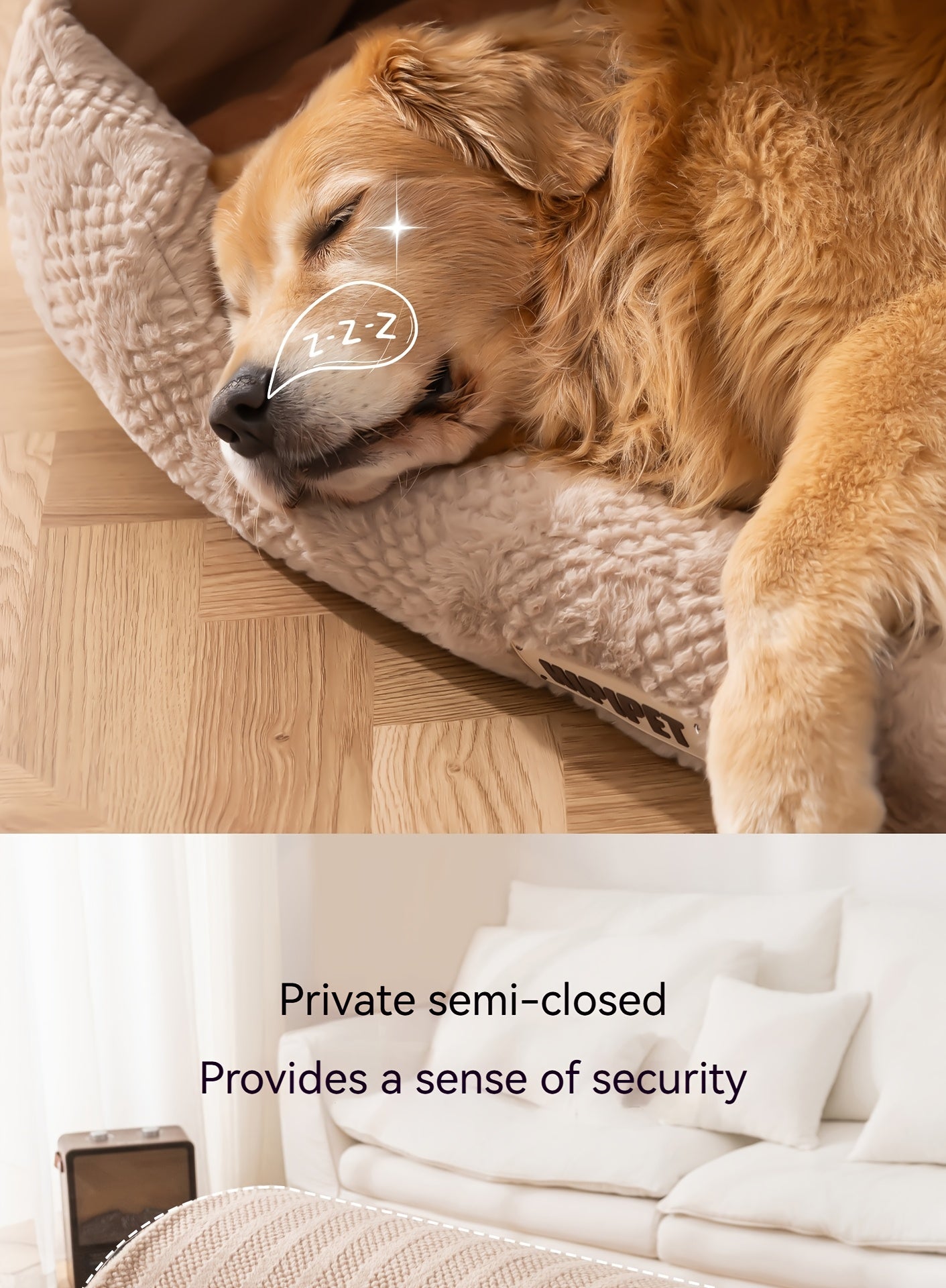 Winter Warm Pet Bed with Sleep Drawer