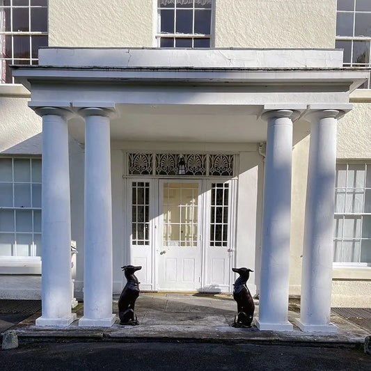 Bronze Sighthound Statues (pair)