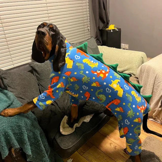 Dog dinosaur pyjamas, onesie, terrier, whippet, Italian, lurcher, greyhound